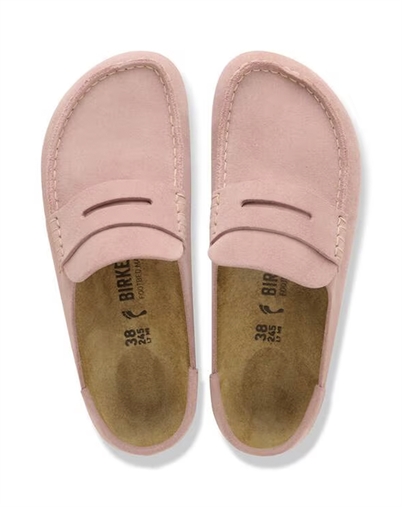 Birkenstock - Naples Wrapped Suede Leather Sandal - Pink Clay
